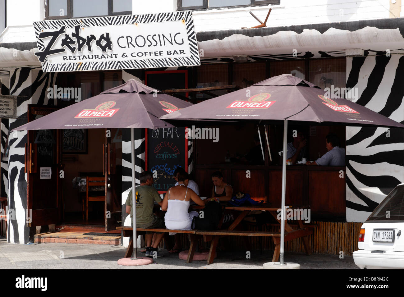 the zebra crossing a popular coffee bar main road hermanus south africa