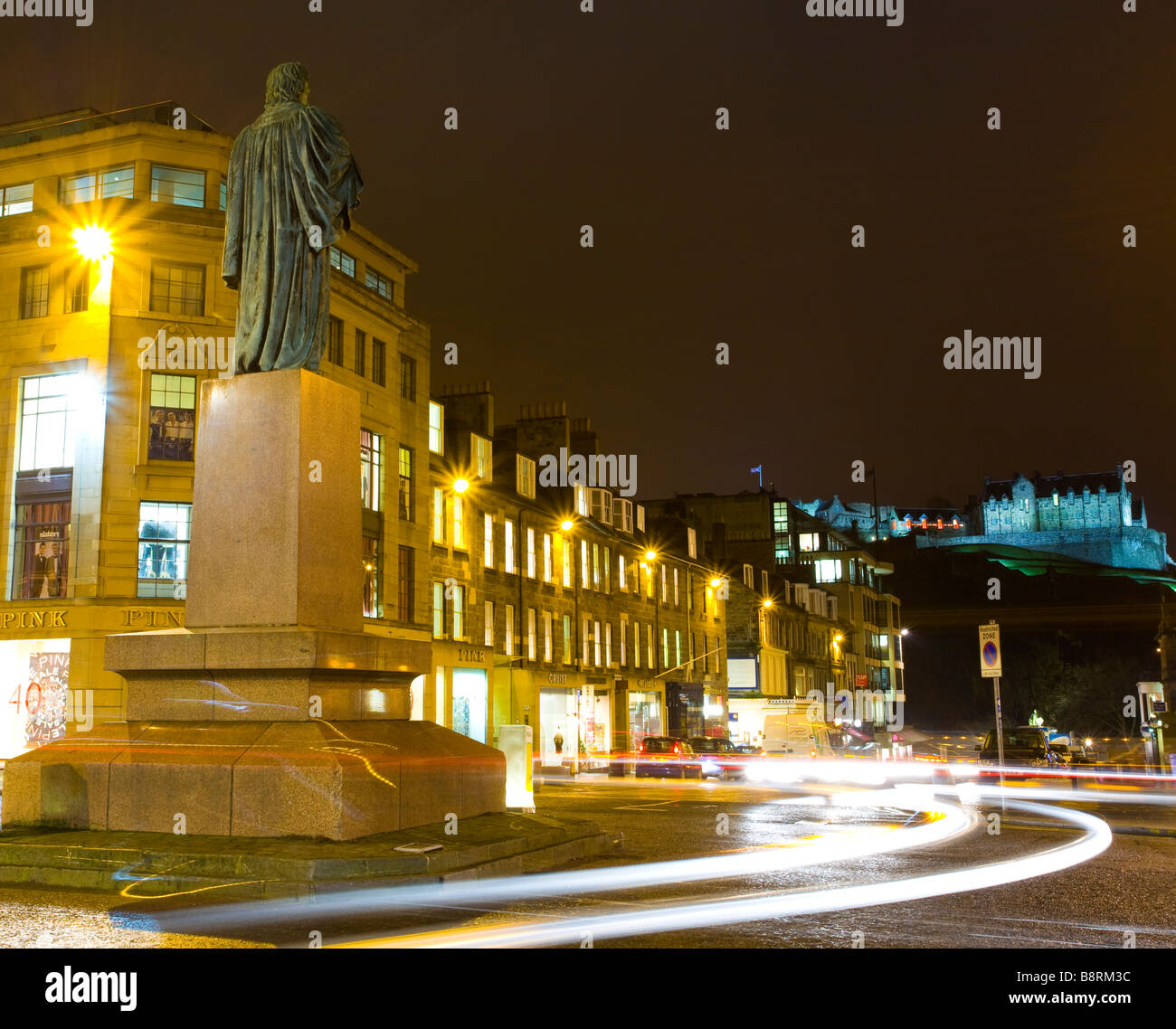 Scotland Edinburgh Street Statue of Dr Thomas Chalmers a noted