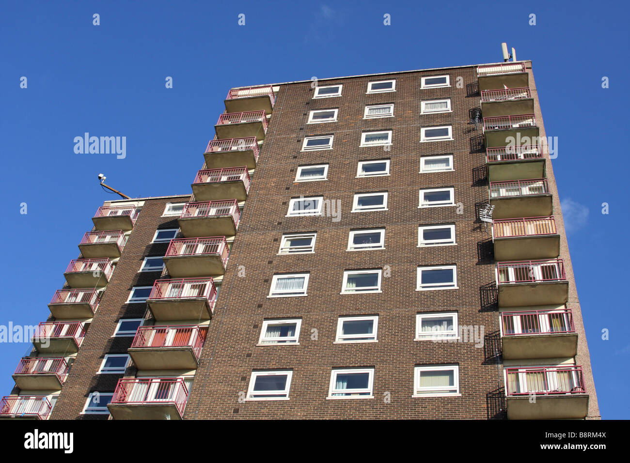 An inner city tower block in Sherwood, Nottingham, England, U.K. Stock Photo