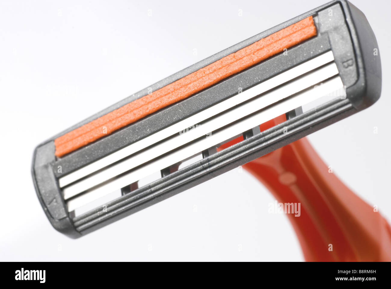 The disposable razor The shaving machine tool isolated on a white ...