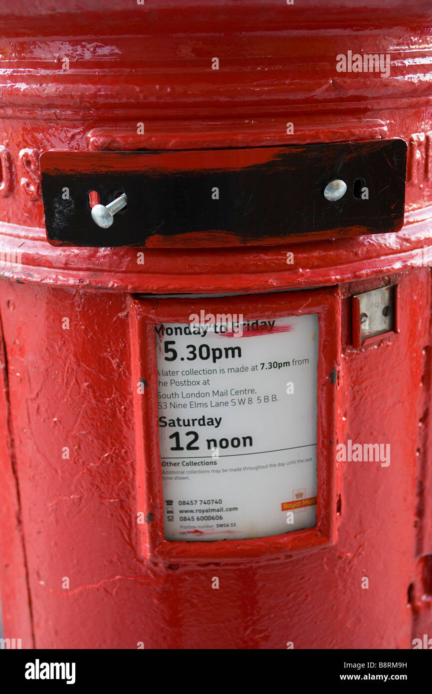 A closed letter box in London Stock Photo