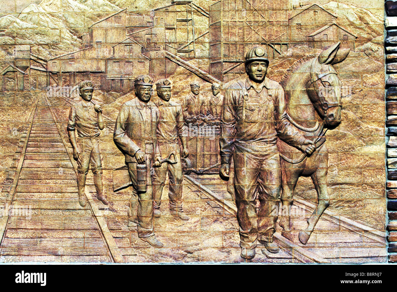 MEMORIAL TO MINERS AT FREDERICK, COLORADO Stock Photo - Alamy