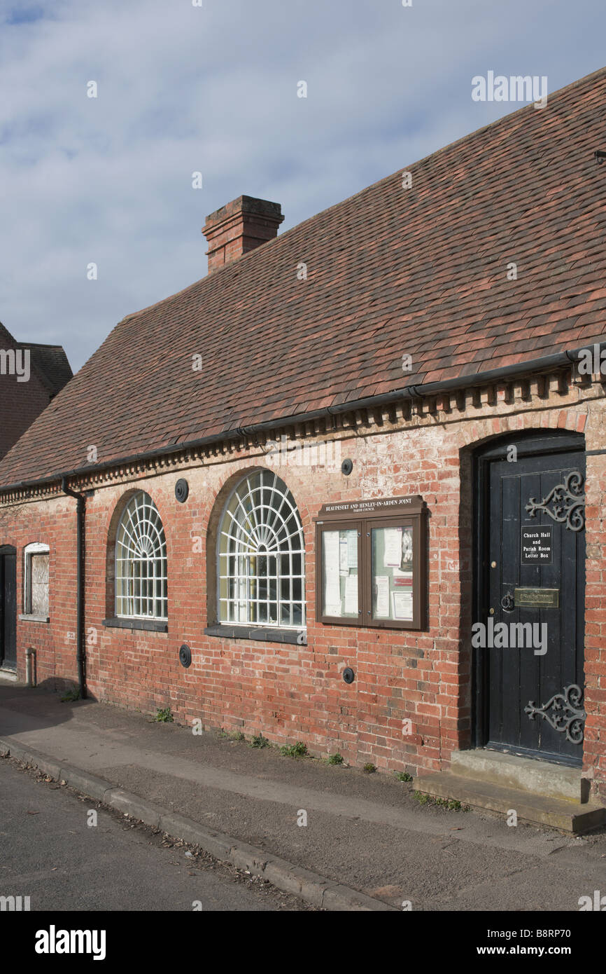 the village hall in henley in arden Stock Photo Alamy
