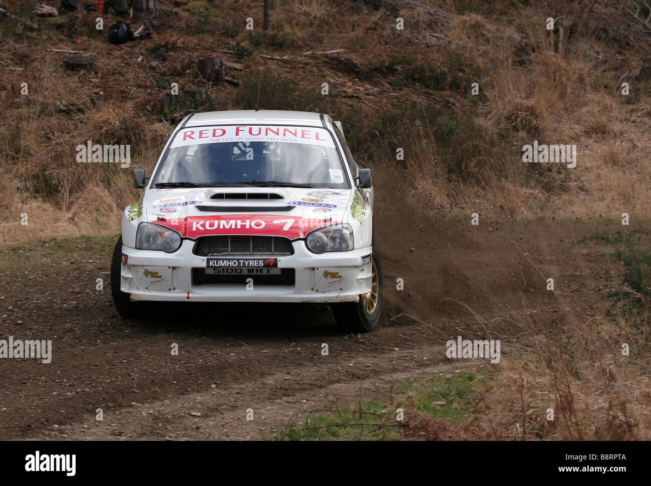 Action shot of rally car proforming at Rallye Sunseeker 2009 Stock ...