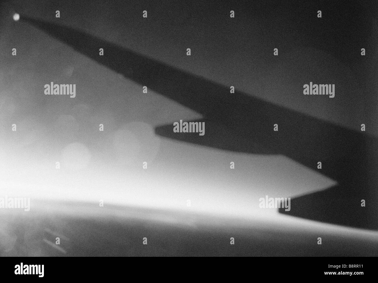 Plane wing detail Black and White Stock Photos & Images - Alamy