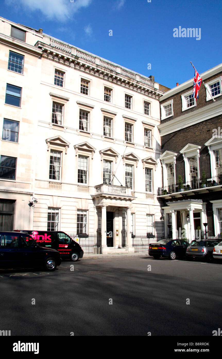 The former Libyan Embassy in St James's Square from which Yvonne Fletcher was shot on 17th April 1984.  Mar 2009 Stock Photo