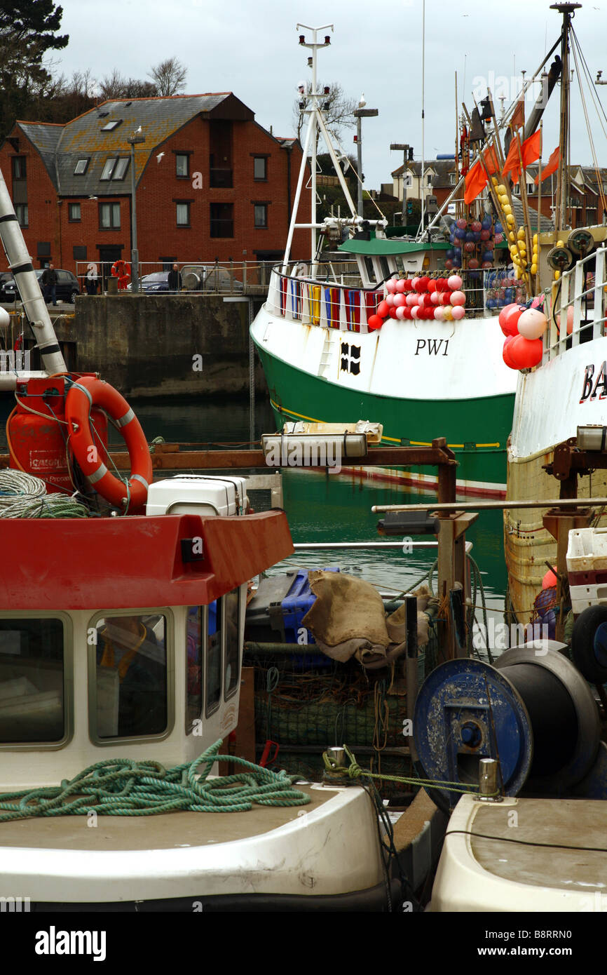 Old fishing boats padstow hi-res stock photography and images - Alamy