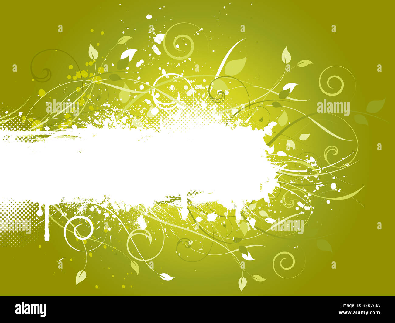 Floral design on grunge background Stock Photo - Alamy