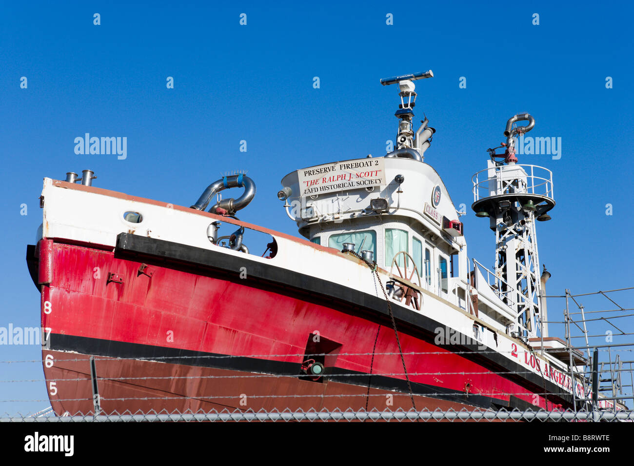 Ralph J Scott historic fireboat, Port of Los Angeles, San Pedro, Los