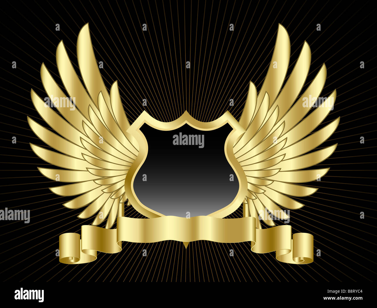Gold wings hi-res stock photography and images - Alamy