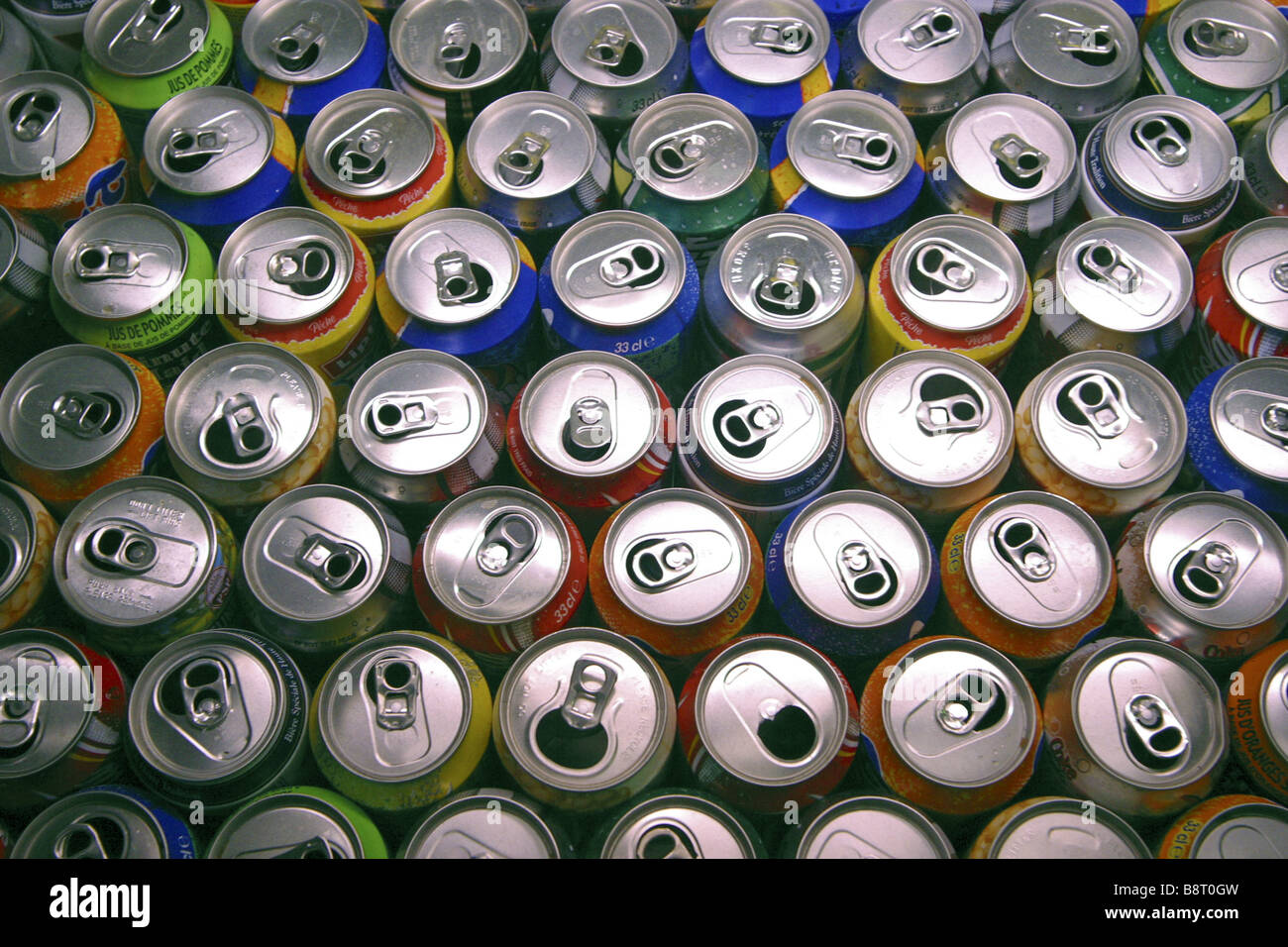 empty tin cans Stock Photo Alamy