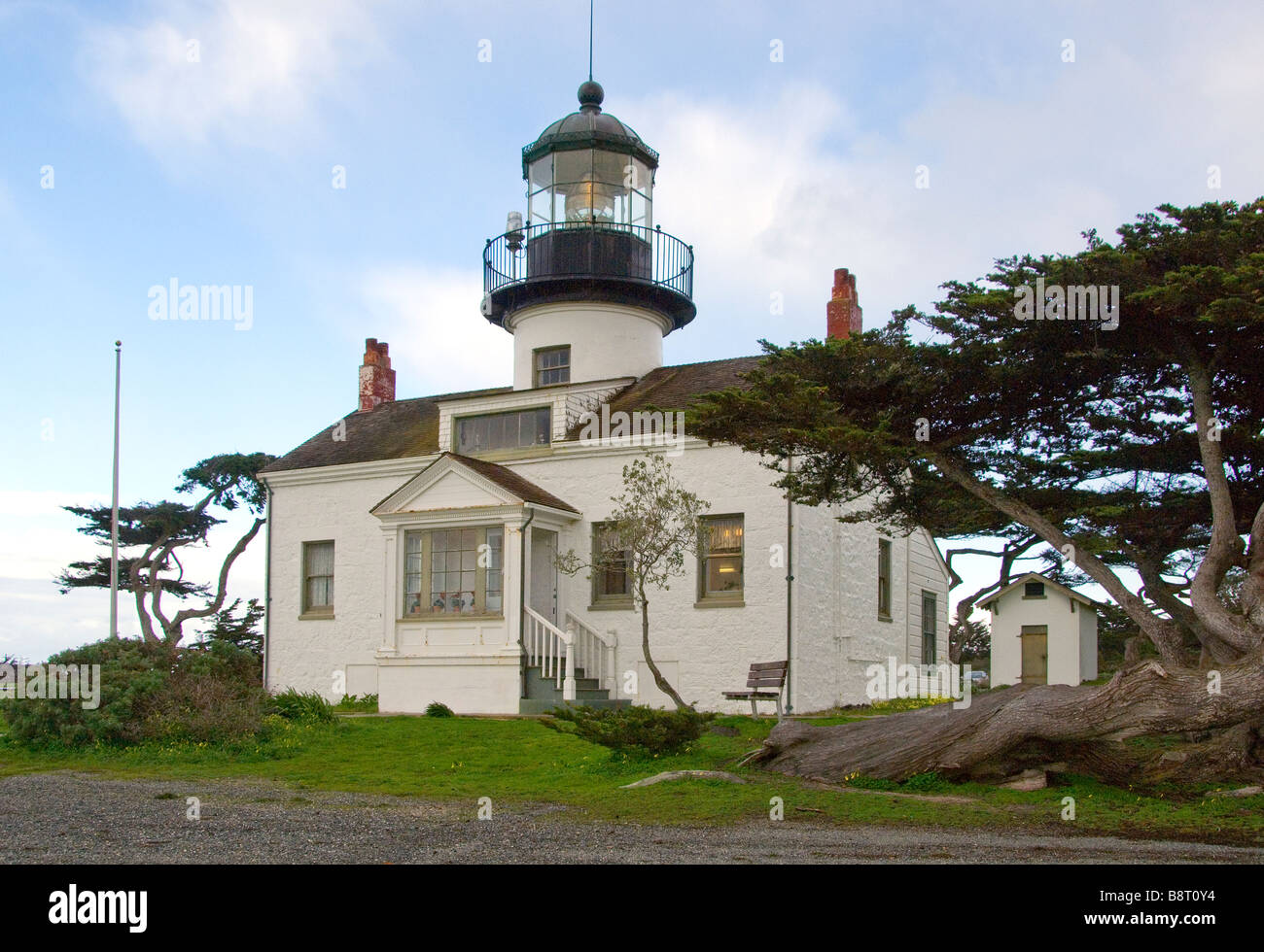 Point Pinos Lighthouse, Monterey, CA Stock Photo