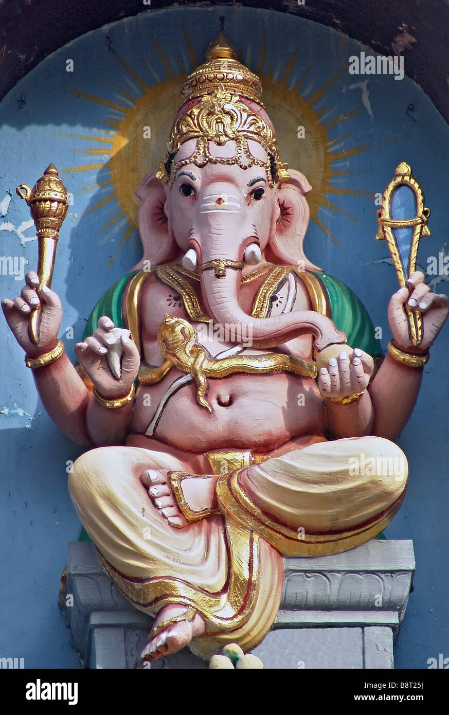Lord Ganesh at  Mariammar Temple, Singapore Stock Photo