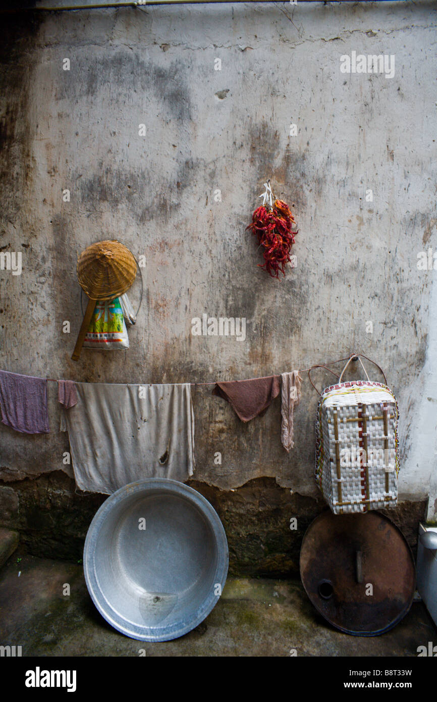In a taoist monastery on Weibaoshan, Yunnan Province, China. Stock Photo
