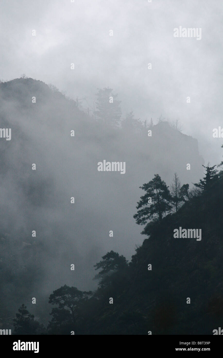 Misty mountains in Turkey Stock Photo - Alamy