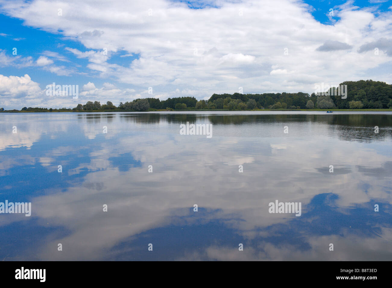 Lake in Nesvizh, Belarus Stock Photo