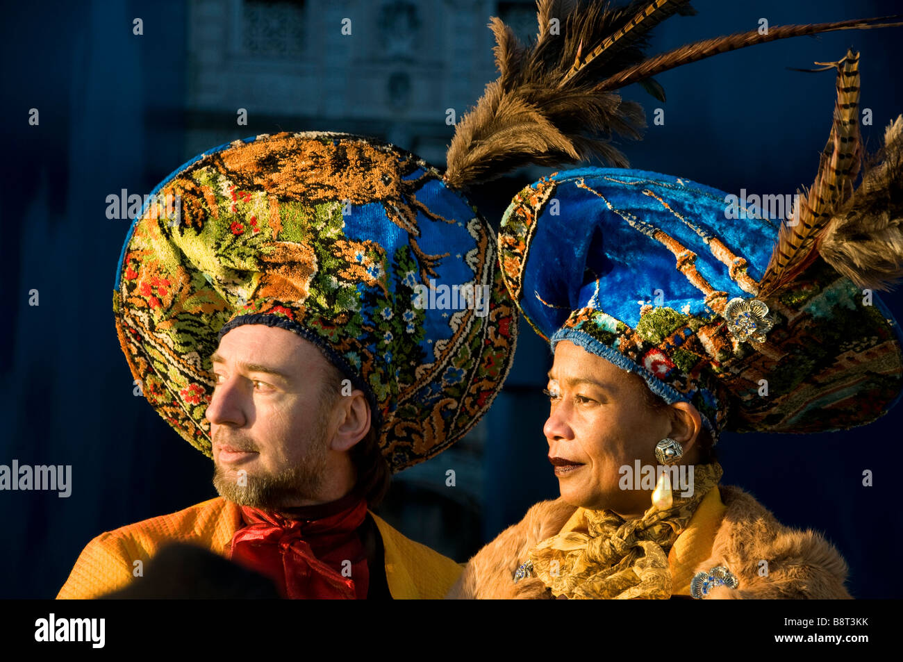 Blue gold venice carnival hi-res stock photography and images - Alamy