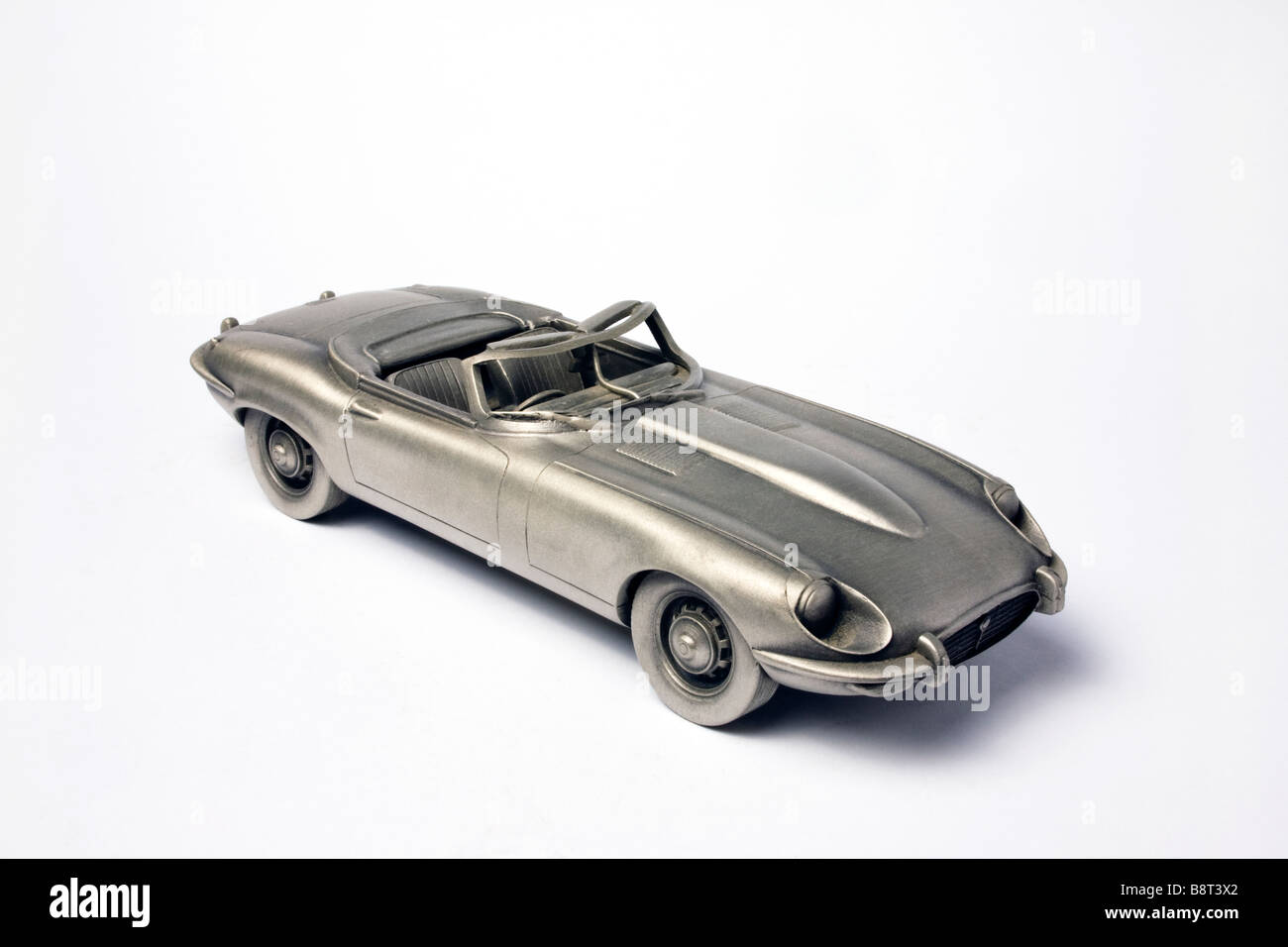 metal scaled model of a 1974 Jaguar E type series 3 Stock Photo