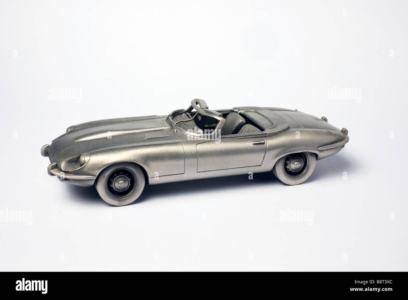 metal scaled model of a 1974 Jaguar E type series 3 Stock Photo