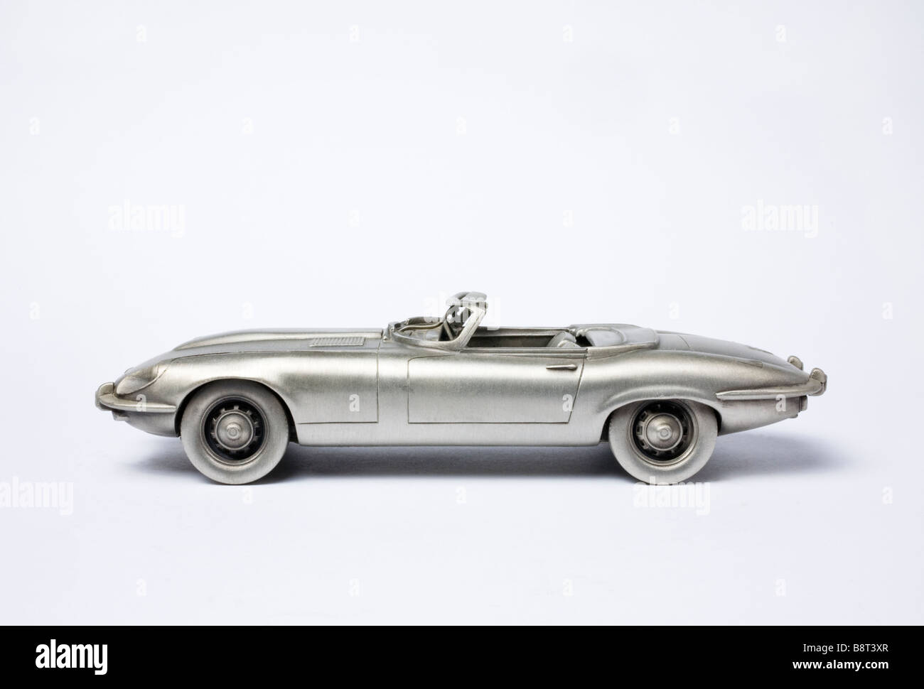 metal scaled model of a 1974 Jaguar E type series 3 Stock Photo