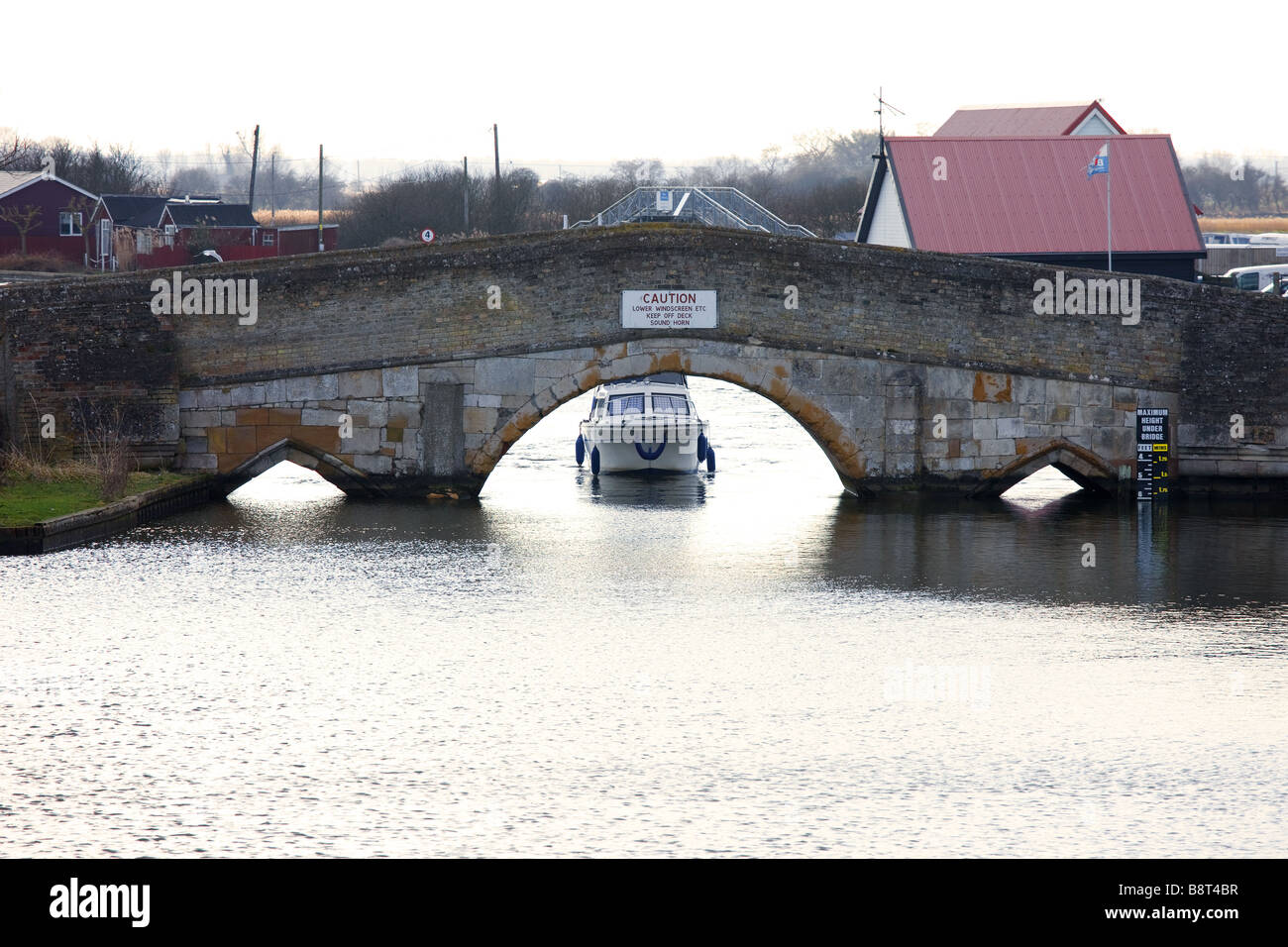 The [Medieval Bridge] built 1385 at the Norfolk Broads] Town of [Potter