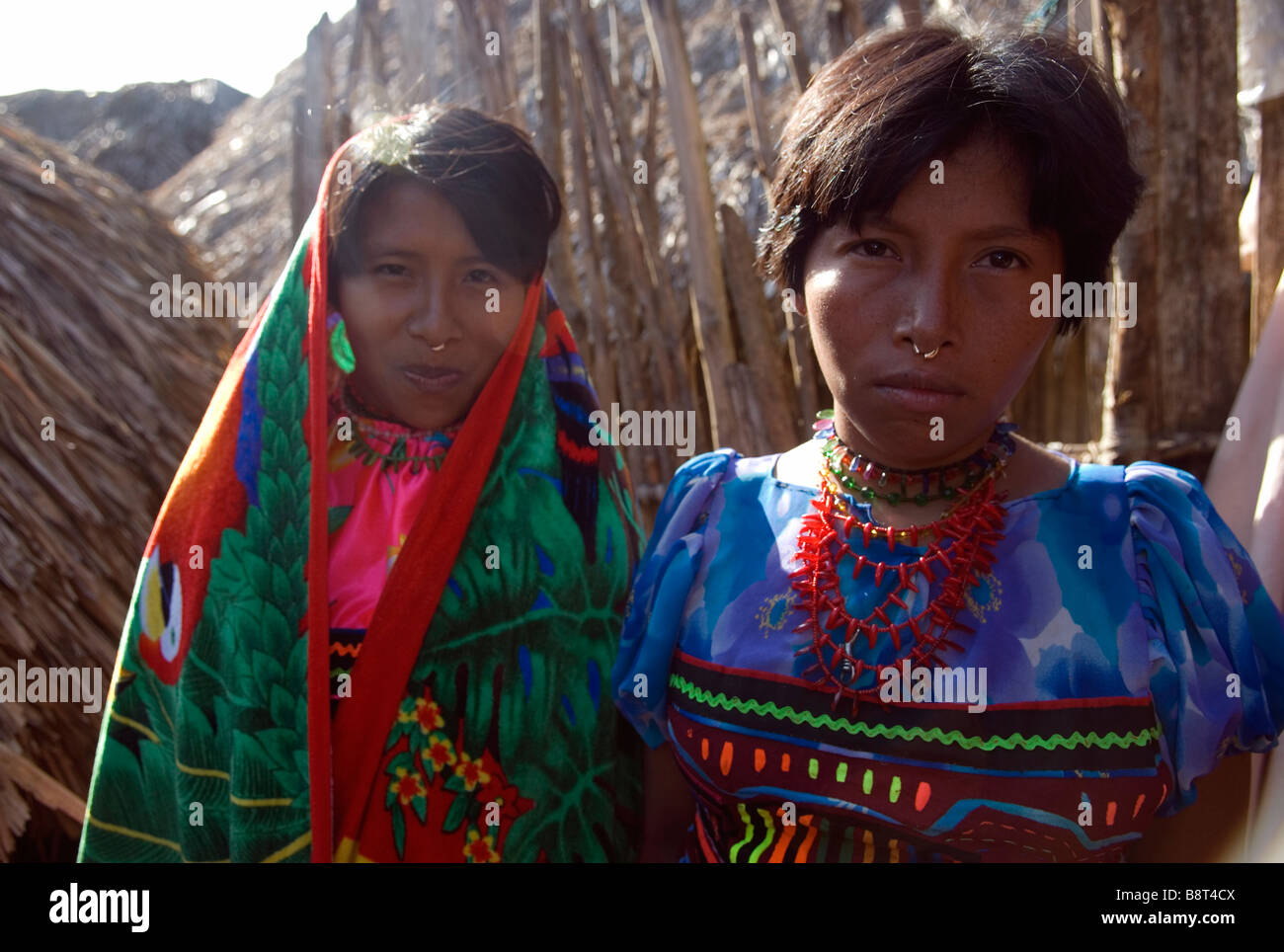 Kuna women in traditional costume Stock Photo