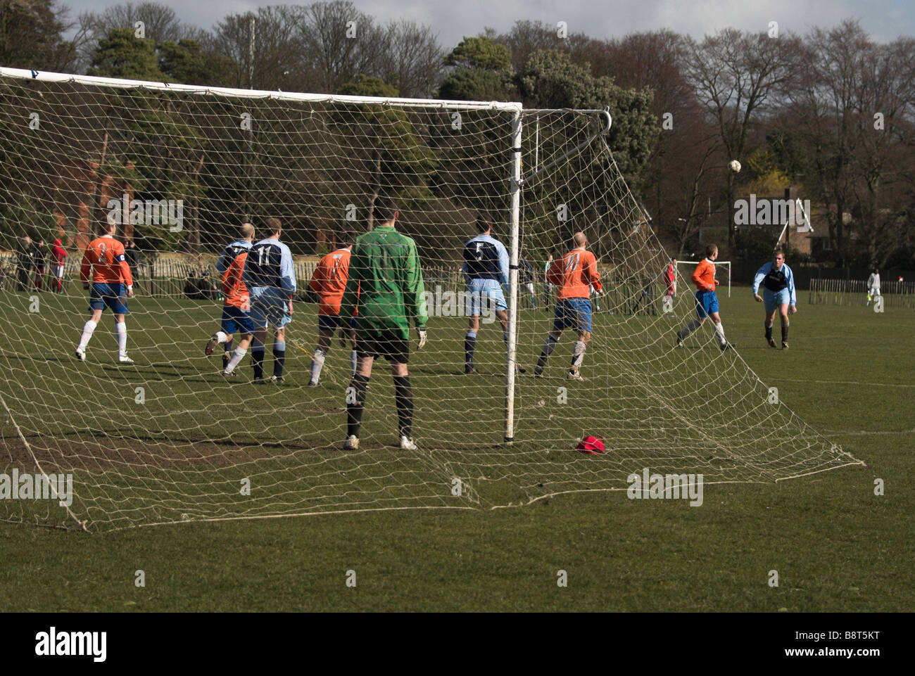 Local park football Worthing, West Sussex Stock Photo Alamy