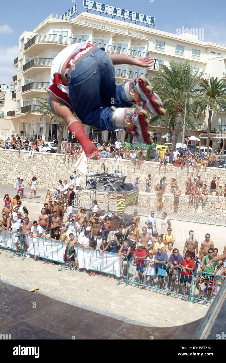 Inline skates and jump hires stock photography and images Alamy