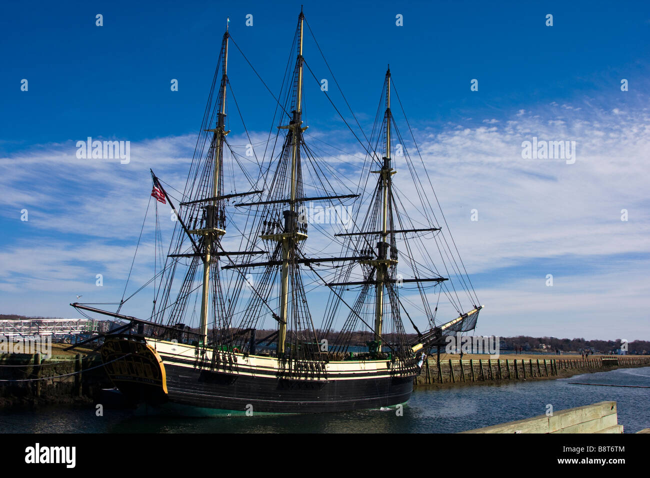 The Tall Ship Friendship Docked At The National Park Services Salem