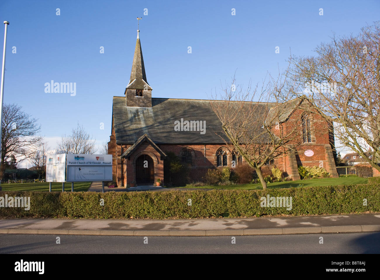 St Oswald Parish Church Preesall Lancashire Stock Photo Alamy