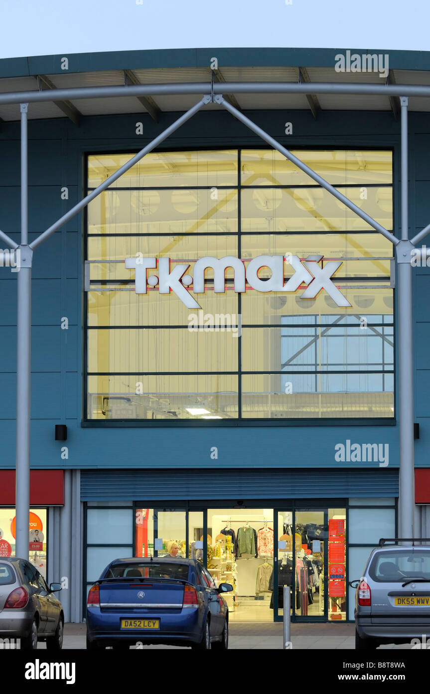 T K Max store front at Speke in Liverpool Stock Photo