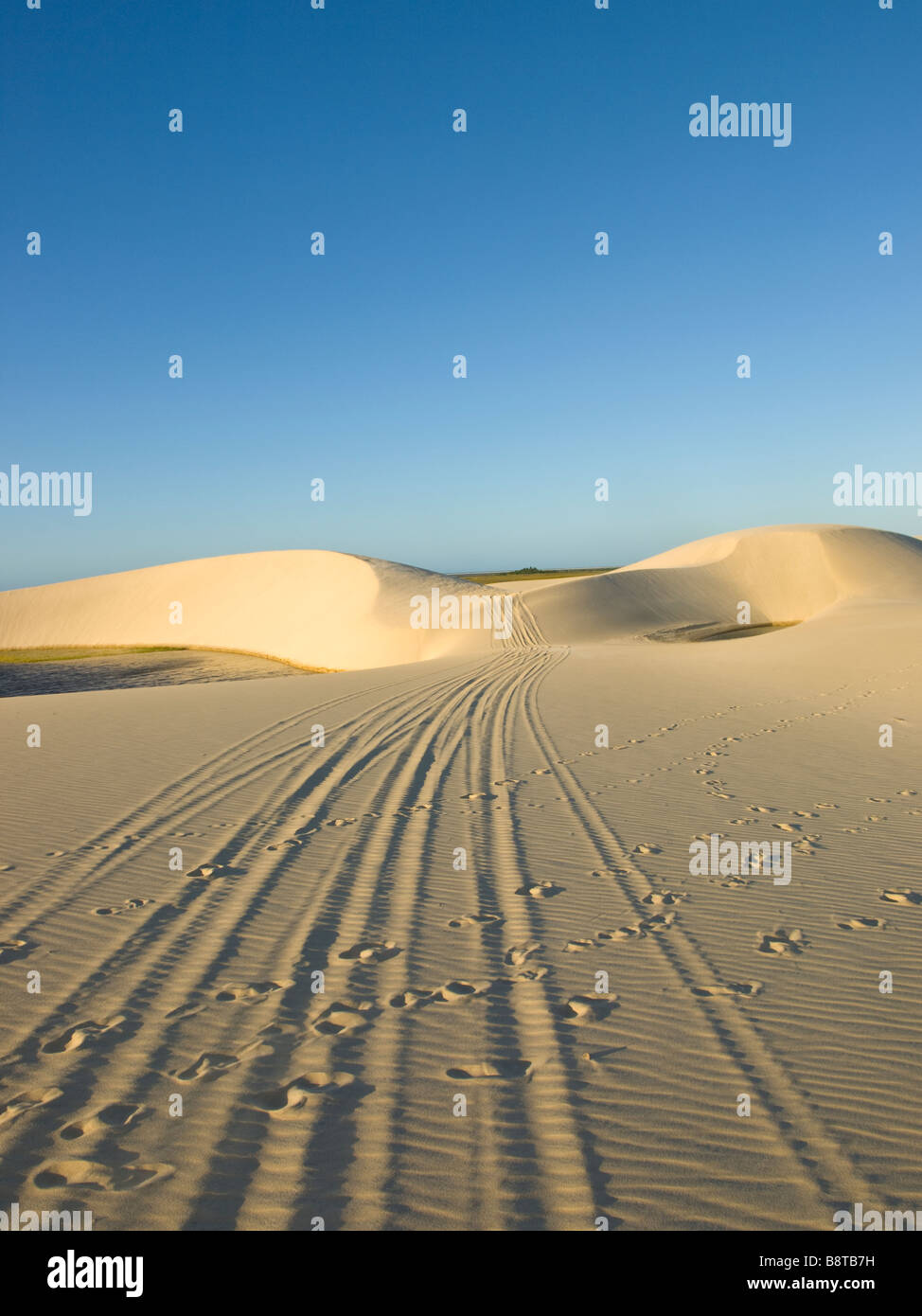 Desert dunes in the Lençois Maranhenses national park, Maranhao state, northeastern brazil. Stock Photo