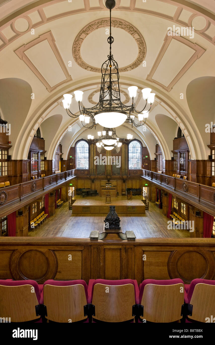 Historic hall at the st pauls school for girls in hammersmith stock