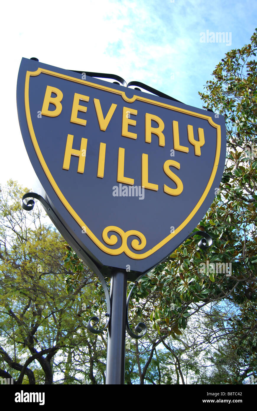Beverly Hills sign, Beverly Hills, Los Angeles, California, United States of America Stock Photo