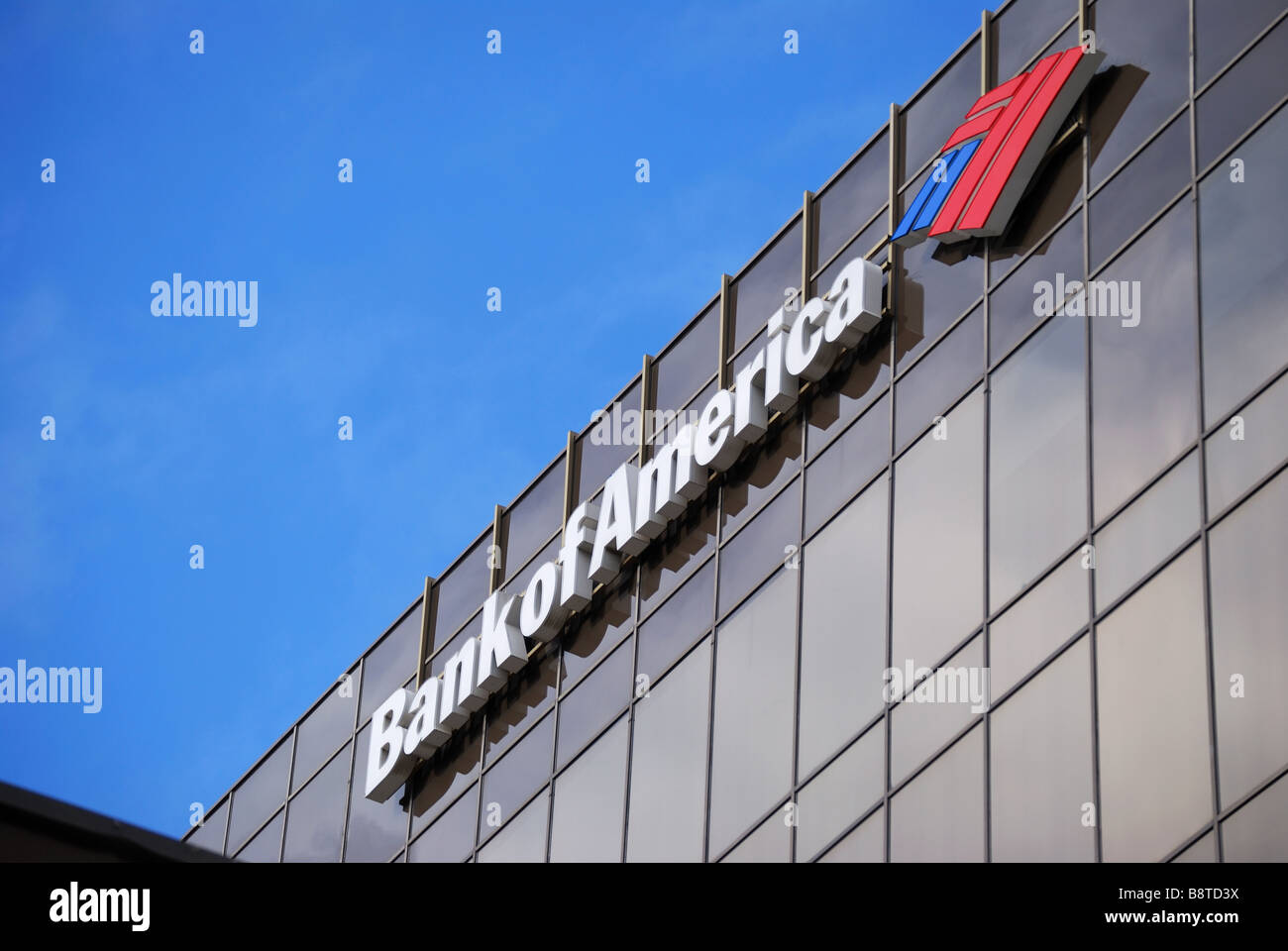Bank of America logo, North Beverly Drive, Beverly Hills, Los Angeles