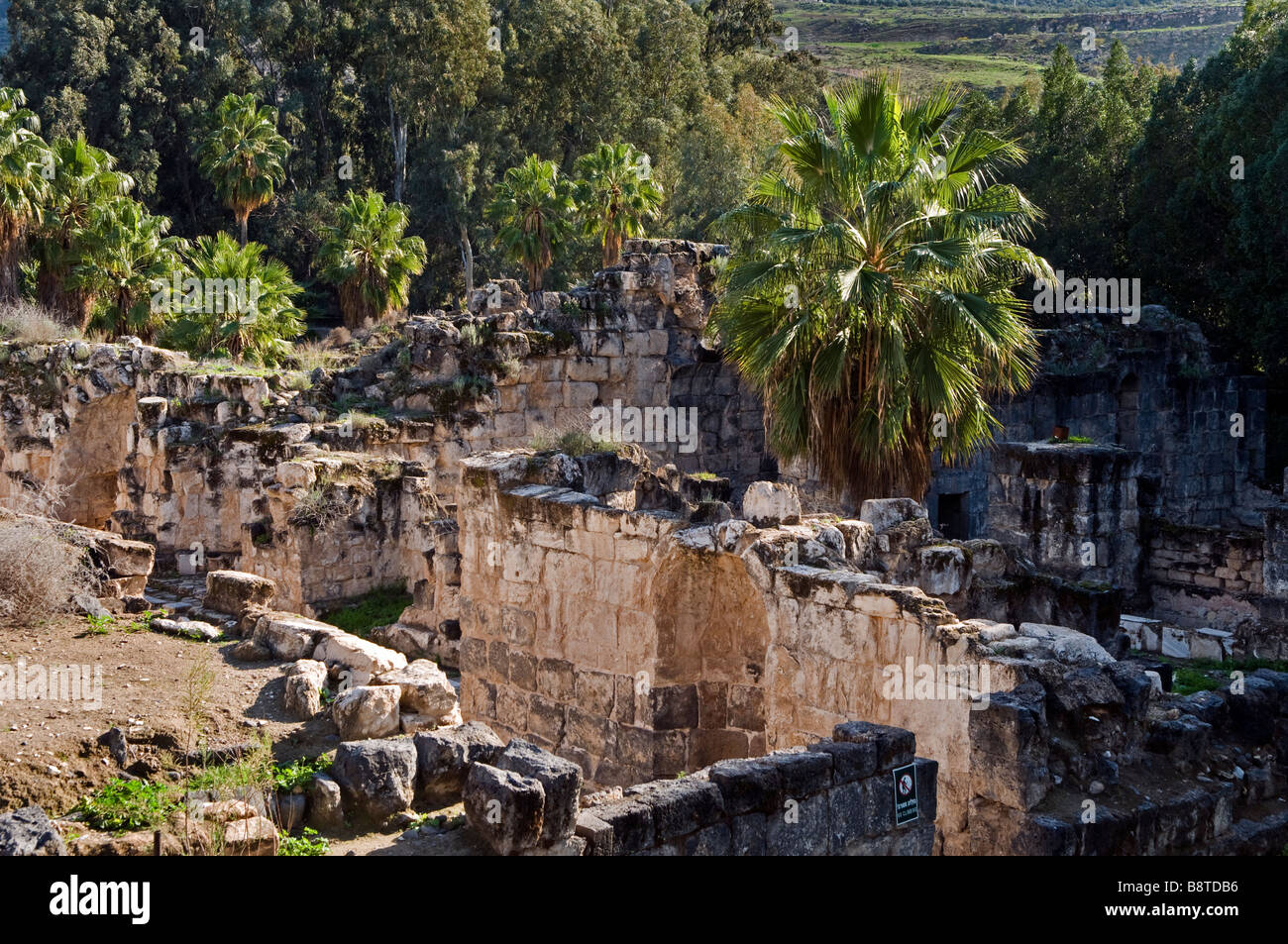 Ancient Roman Baths In Hamat Gader A Hot Springs Site In The Yarmouk 
