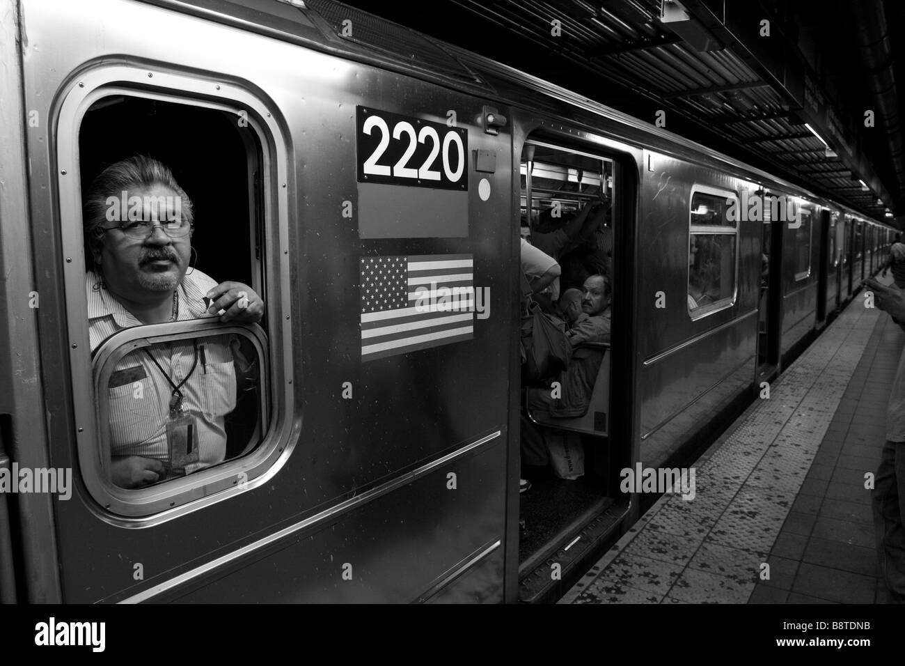 USA NY New York City Manhattan Subway station Stock Photo