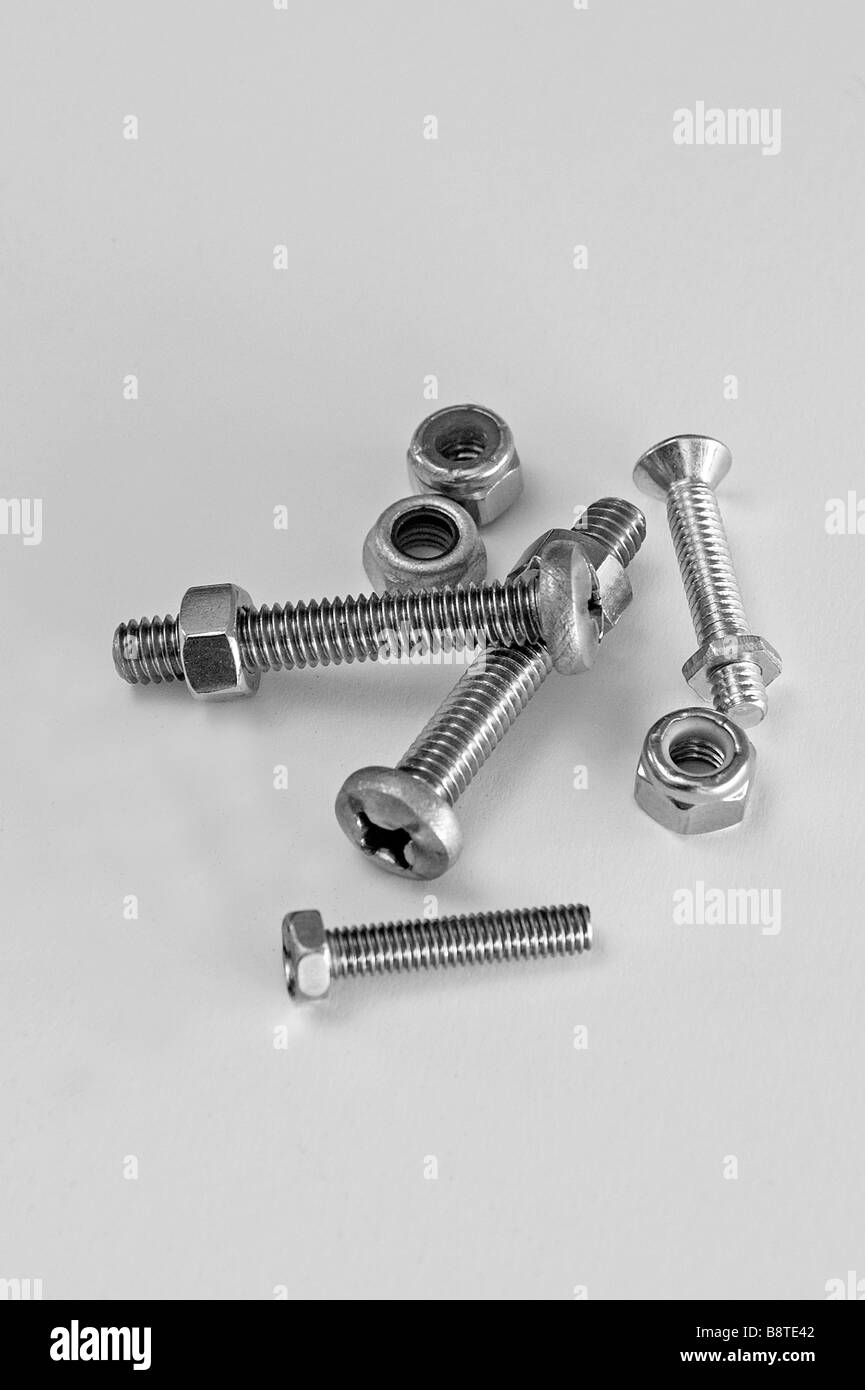 random nuts and bolts Stock Photo Alamy