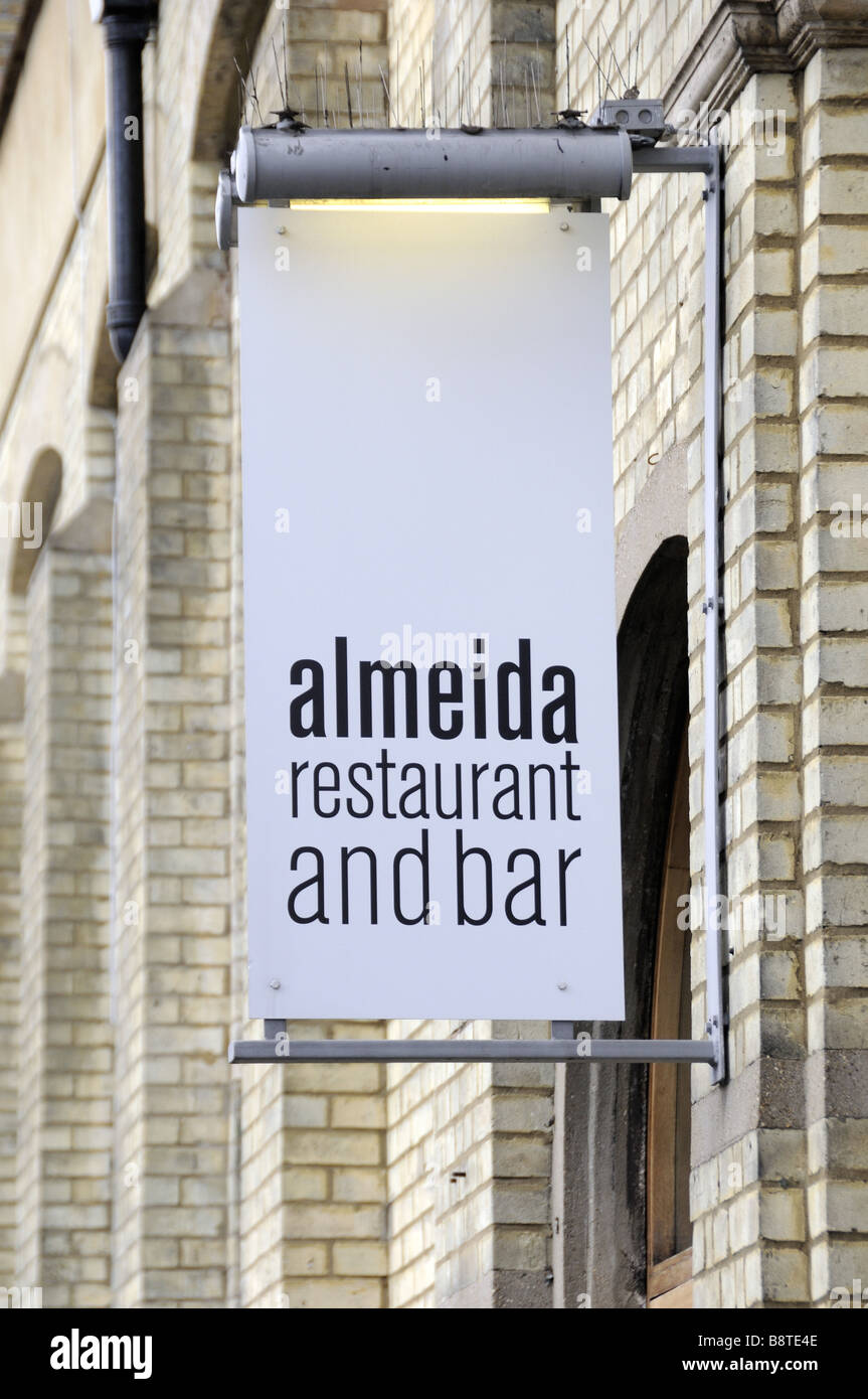Almeida restaurant and bar Islington London England UK Stock Photo