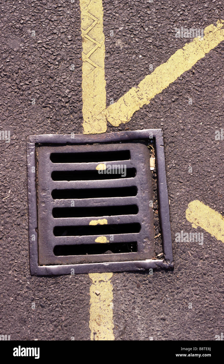 Grate top the road