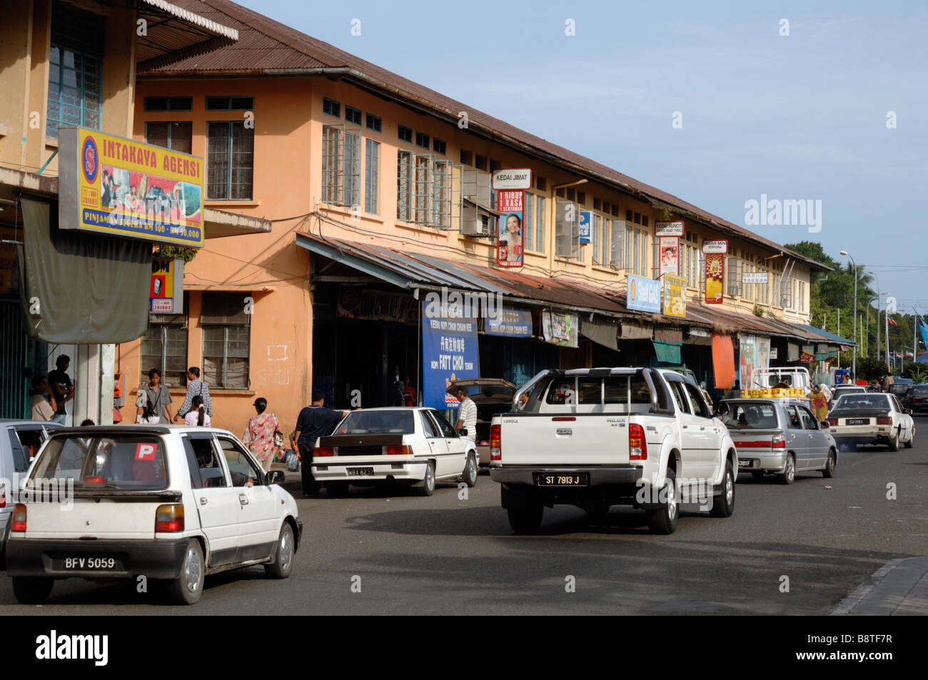 Town Centre Semporna Sabah Malaysia Borneo South East Asia Stock Photo Alamy