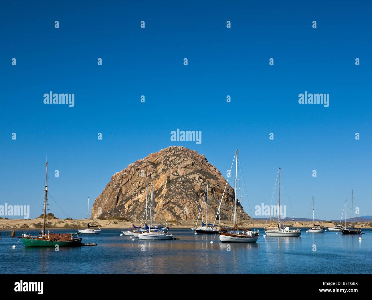 Morro Bay on the Pacific coast of central California, USA Stock Photo