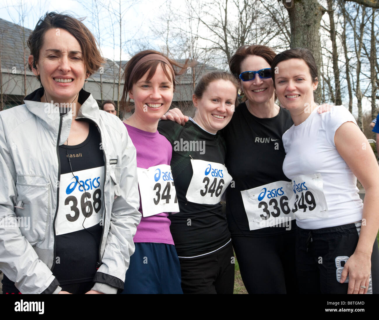 Group of Female Runners, Ireland Stock Photo Alamy