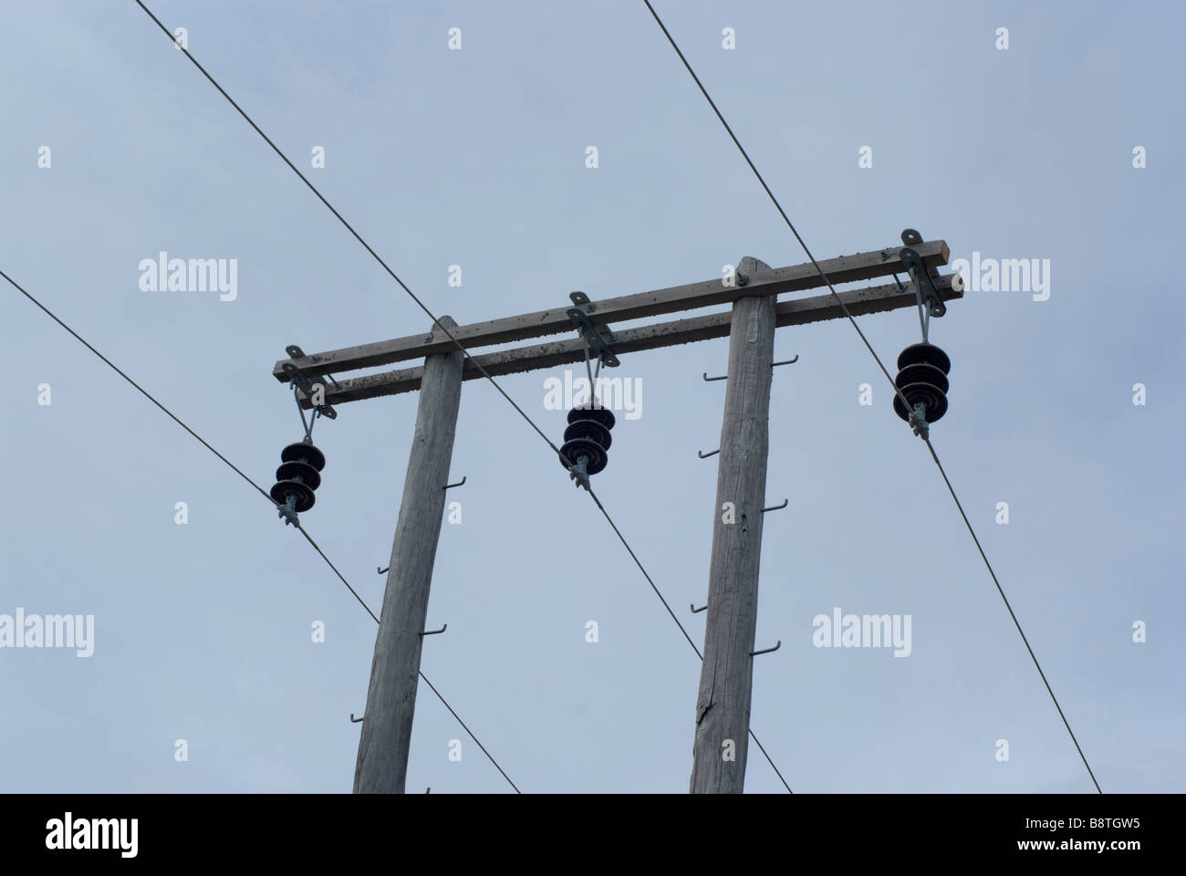 Wooden power poles hires stock photography and images Alamy