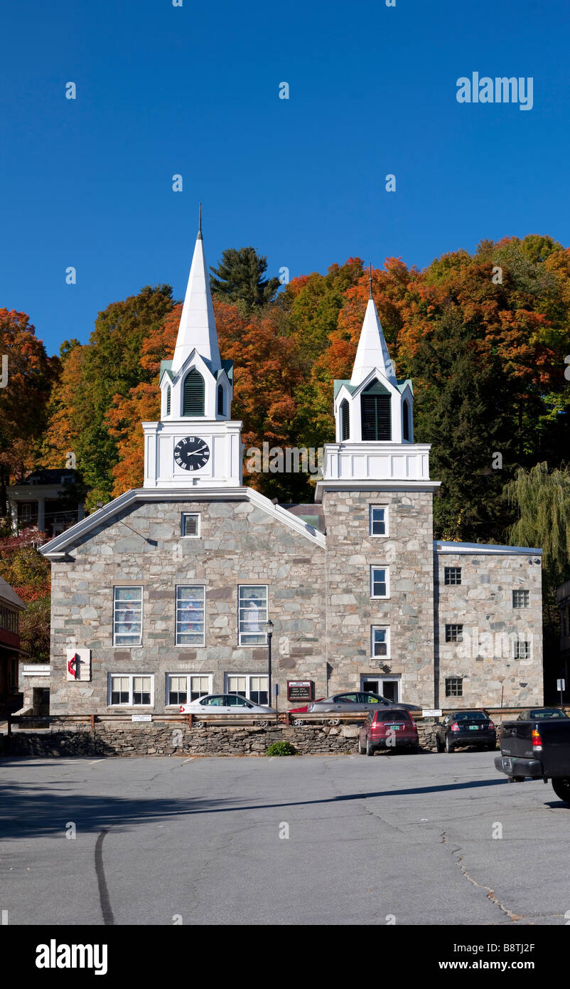 The United Methodist Church in Springfield Vermont USA October 10 2008