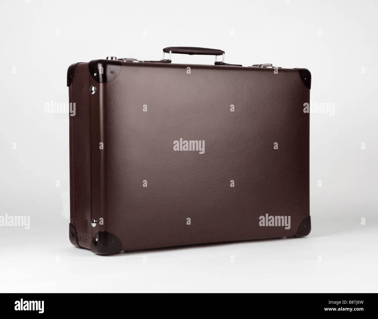 A classic brown suitcase Stock Photo