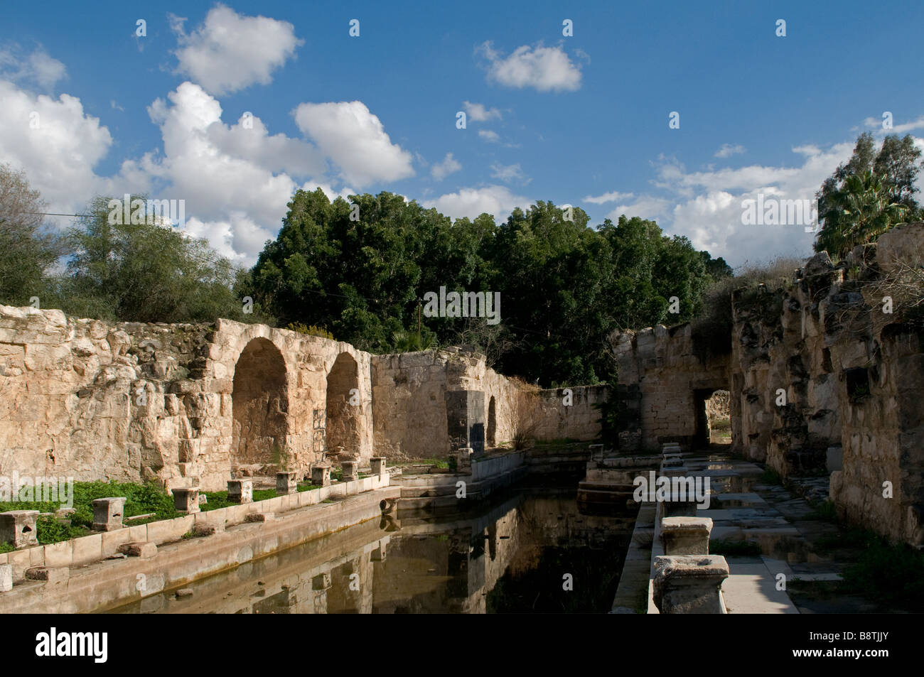 Ancient Roman Baths In Hamat Gader A Hot Springs Site In The Yarmouk 