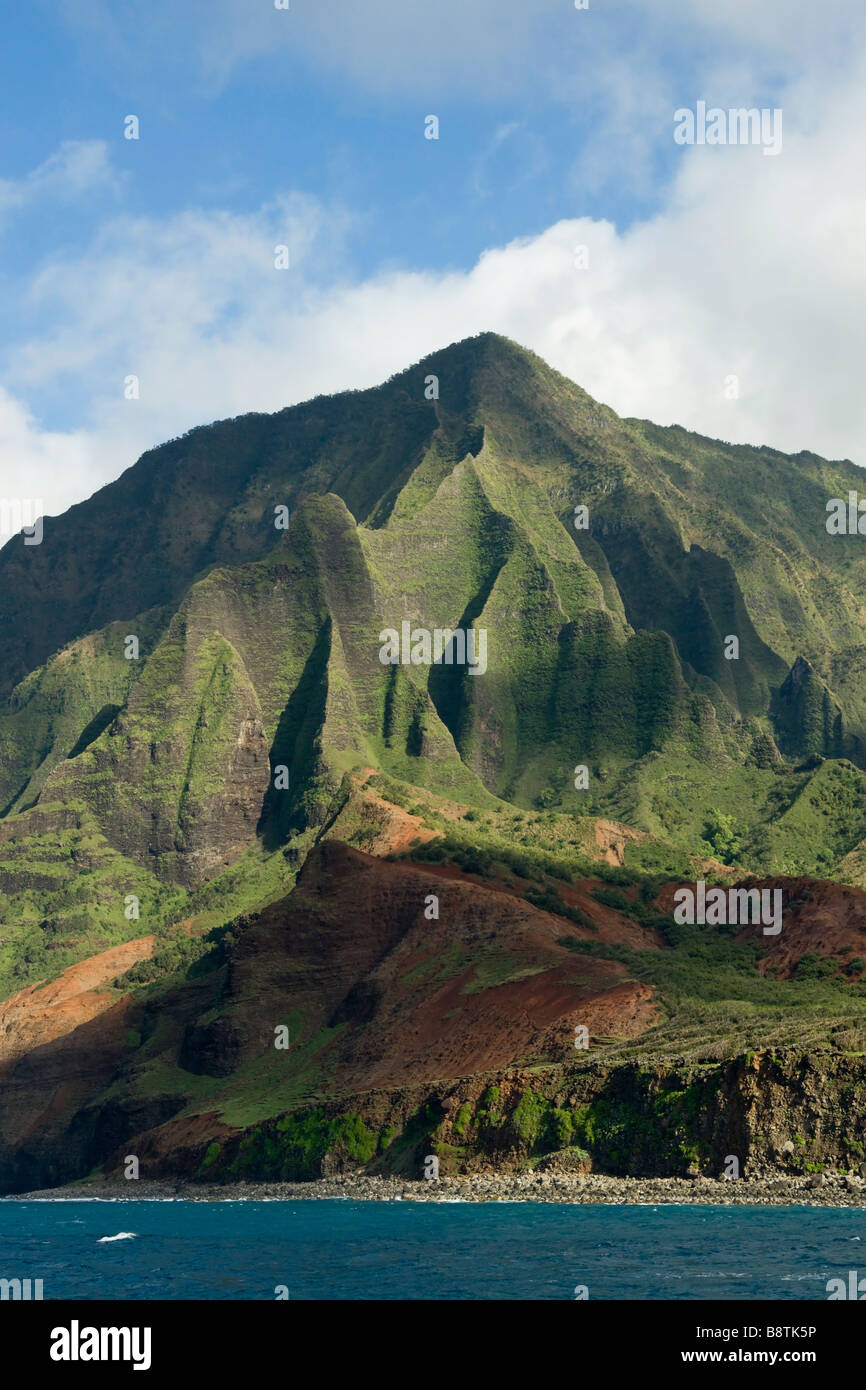 Na Pali Cliffs Kauai Hawaii USA Stock Photo