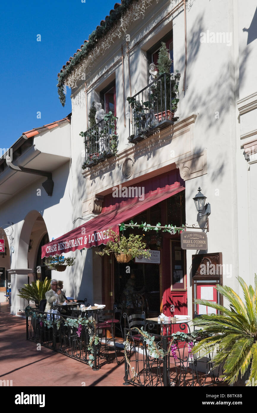 Restaurant on State Street (the main street), Santa Barbara, California