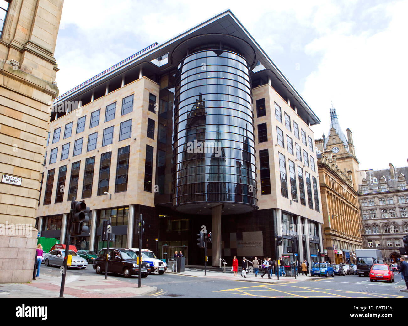 CLYDESDALE BANK HEADQUARTERS IN WATERLOO STREET GLASGOW Stock Photo